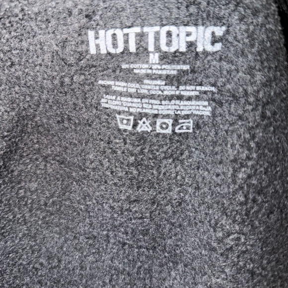 Hot Topic Skeleton Zip Hoodie – Acid Wash – Size M – 60% Cotton - Picture 6 of 6